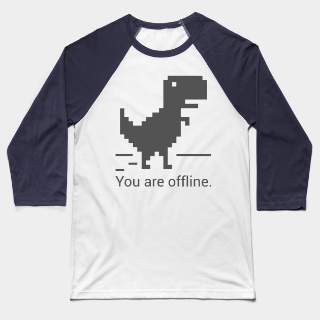 Offline Baseball T-Shirt by finalarbiter9